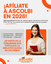 Afiliarse a Ascolbi: un compromiso con el gremio bibliotecario en Colombia