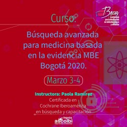 Curso de Búsqueda avanzada para medicina MBE, Bogotá 2020