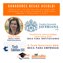 Ganadores Becas Ascolbi Curso en línea: Servicios inclusivos en Unidades de Información para atender a personas sordas y personas ciegas Ganadores Becas Ascolbi Curso en línea: Servicios inclusivos en Unidades de Información para atender a personas sordas y personas ciegas