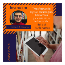 Curso en línea: Transformación digital: tecnologías, bibliotecas y ciencia de la información