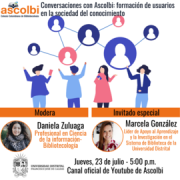 Conversaciones con Ascolbi: formación de usuarios en la sociedad del conocimiento