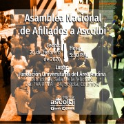 Citación a Asamblea nacional de afiliados a Ascolbi