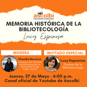 Memoria histórica de la bibliotecología: Lucy Espinosa