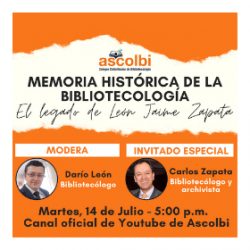 Memoria histórica de la bibliotecología: el legado de León Jaime Zapata