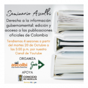Derecho a la información gubernamental: edición y acceso a las publicaciones oficiales de Colombia