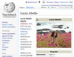 Bibliotecarias latinoamericanas en Wikipedia: Lucía Abello